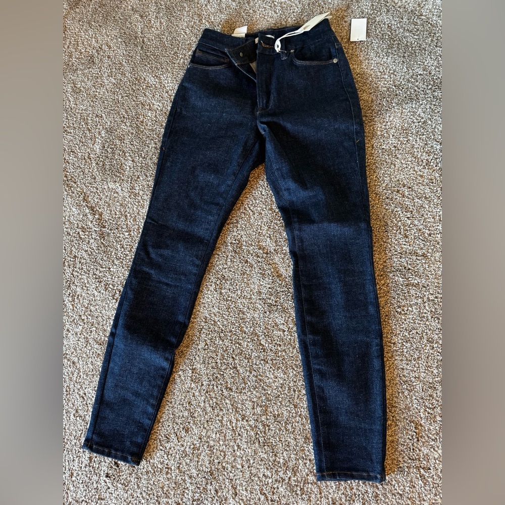 Good American Indigo Denim Jeans, 6-12